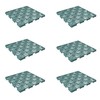 Nature Spring Set of 6 Patio and Deck Tiles Interlocking Pattern Outdoor Flooring Pavers Weather Resistant, Green 437803YAI